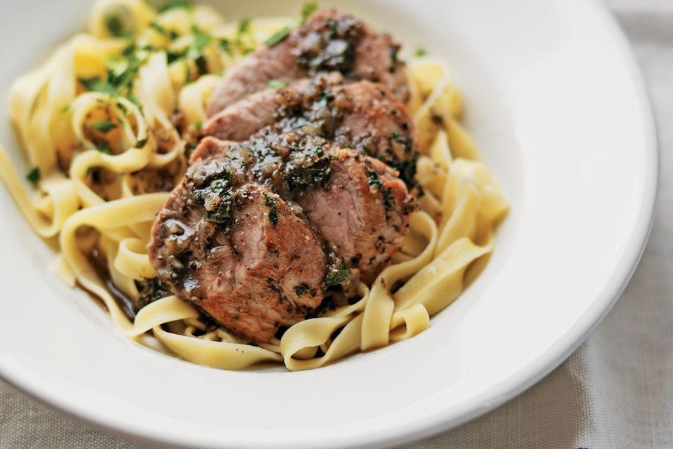 Pork and Olive Tagliatelle