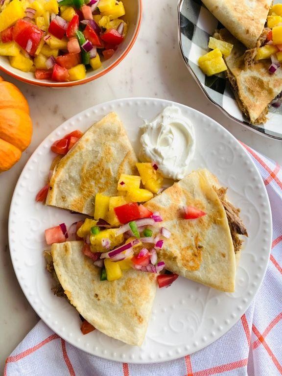 Pork and Pineapple Quesadillas