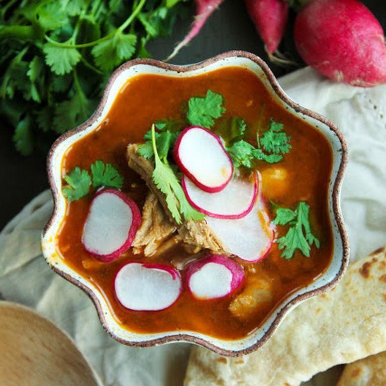 Pozole Rojo with Homemade Corn Tortillas