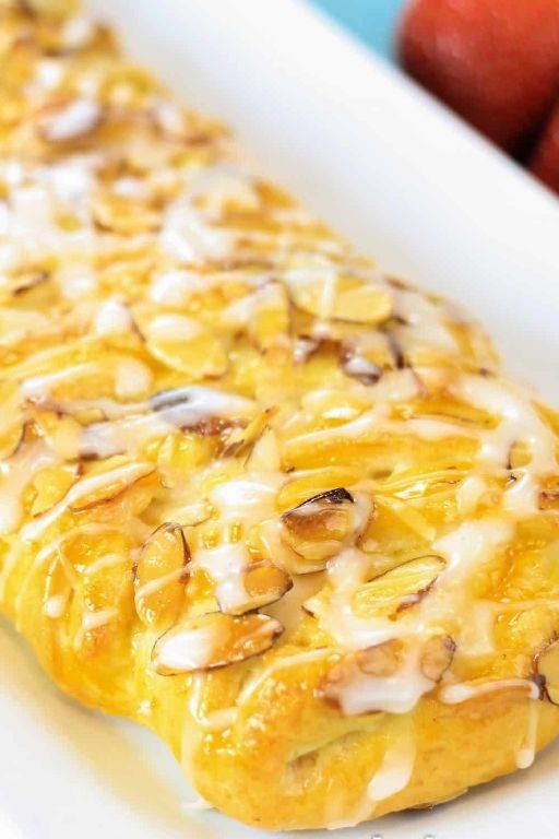 Puff Pastry Cheese Danish with Almonds