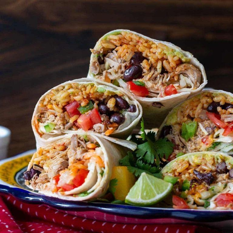 Pulled Pork and Pineapple Burrito