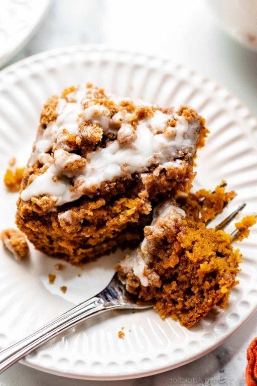 Pumpkin Coffee Cake with Crumb Topping