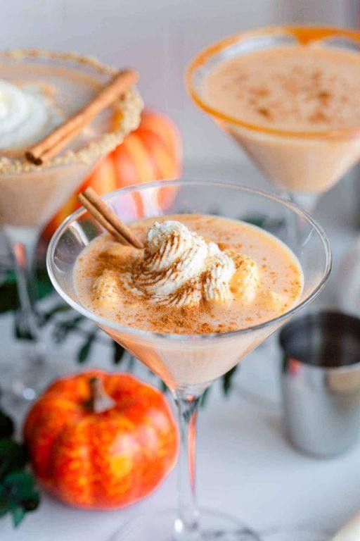 Pumpkin Pie RumChata Martini