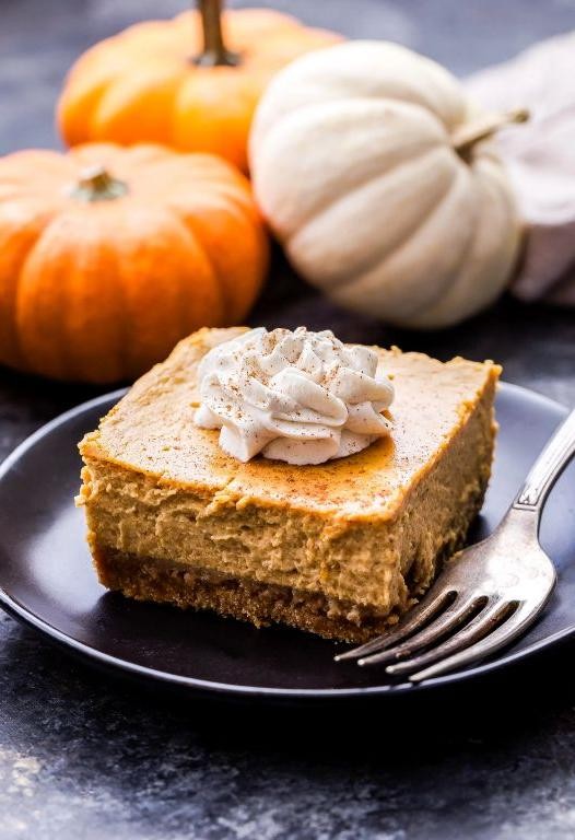 Pumpkin Pie Squares with Graham Cracker Crust
