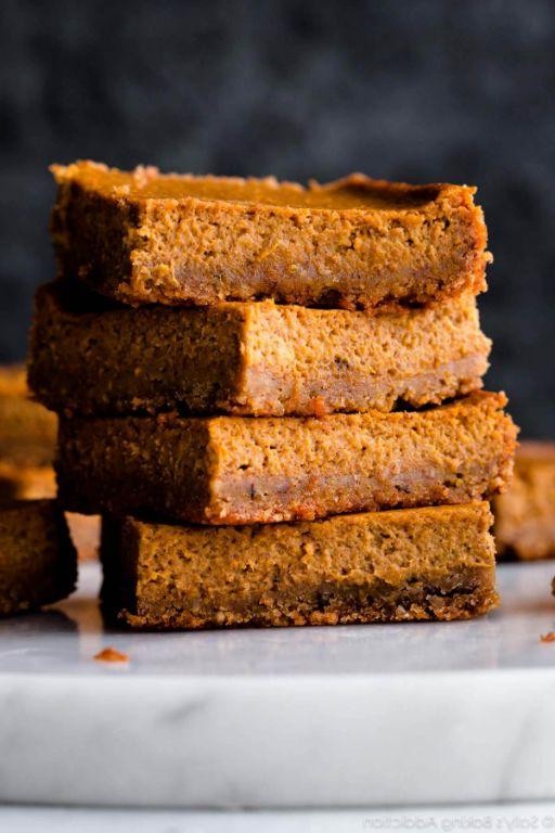 Pumpkin Pie Squares with Toasted Coconut Topping