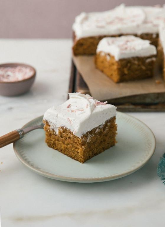 Pumpkin Sheet Cake with Brown Butter Frosting