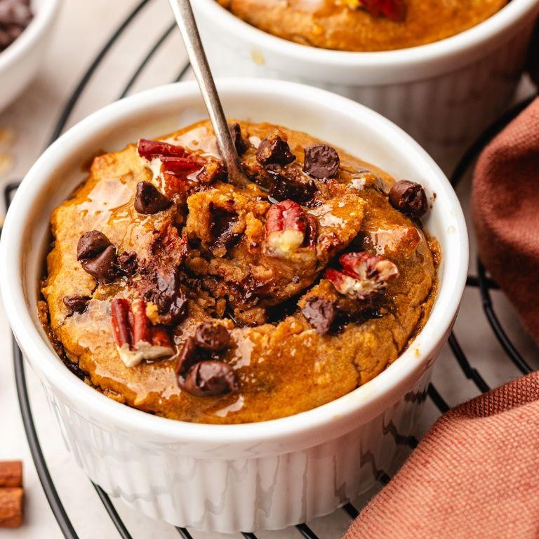 Pumpkin Spice Baked Oats