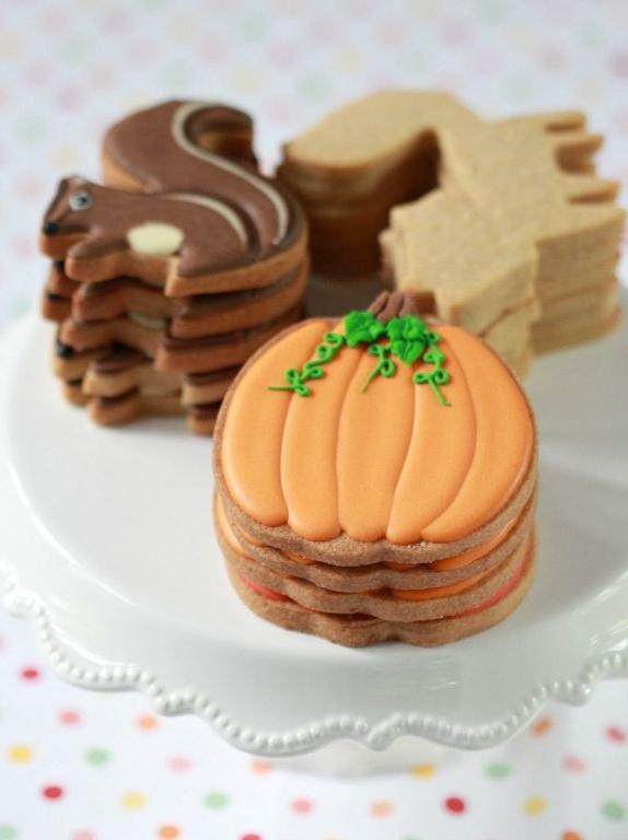Pumpkin Spice Cut Out Sugar Cookies
