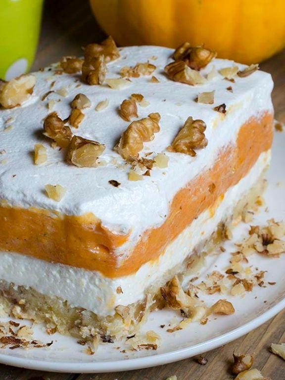 Pumpkin Spice Dessert Lasagna