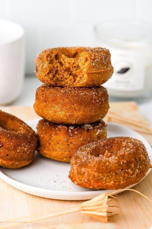Pumpkin Spice Protein Powder Donuts