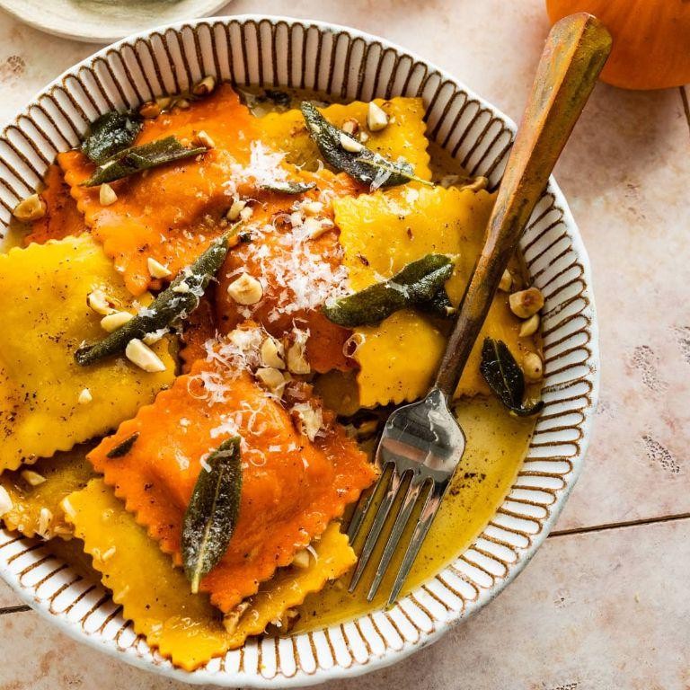 Pumpkin and Sage Sopaipillas with Brown Butter