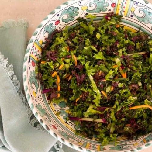 Purple Kale and Berry Superfood Salad