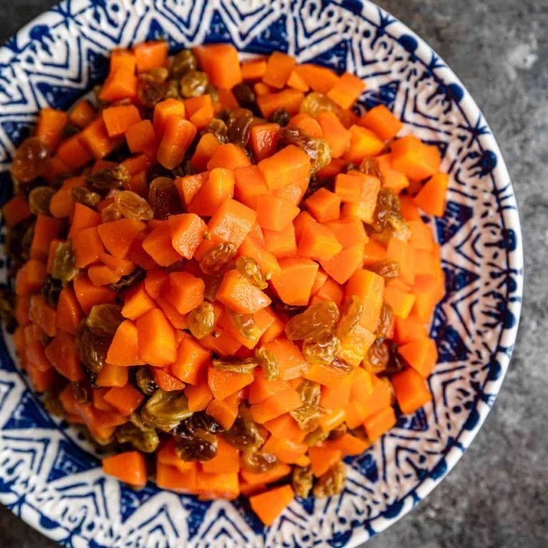 Qatari Spiced Carrot and Raisin Salad