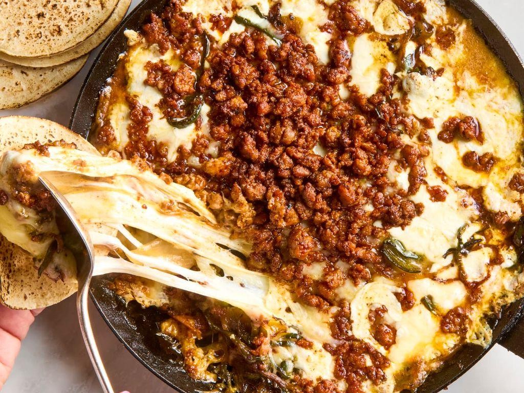 Queso Fundido with Chorizo