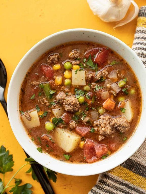 Quick Beef and Vegetable Soup