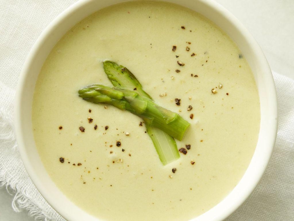 Quick Frozen Asparagus Soup with Cream