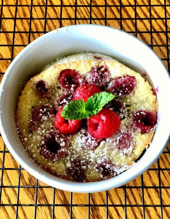 Quick Raspberry Clafoutis