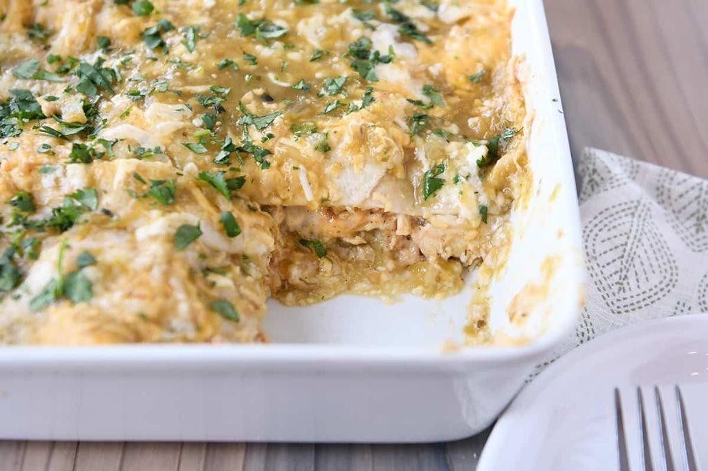 Quick Weeknight Chicken Enchilada Casserole