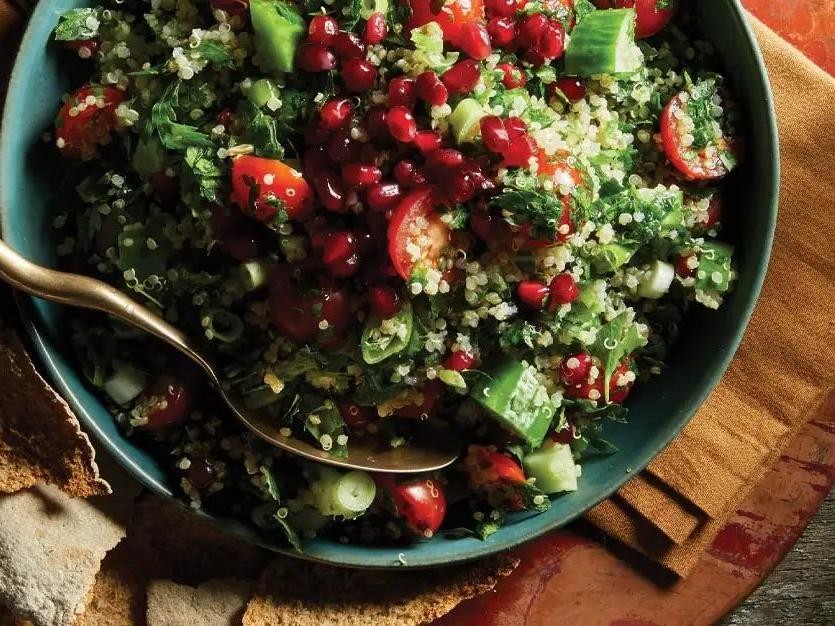 Quinoa Tabbouleh with Pomegranate Molasses