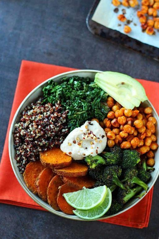 Quinoa and Egg Bowl with Roasted Vegetables