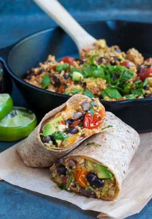 Quinoa and Veggie Burrito