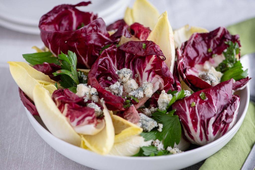 Radicchio and Endive Salad with Gorgonzola