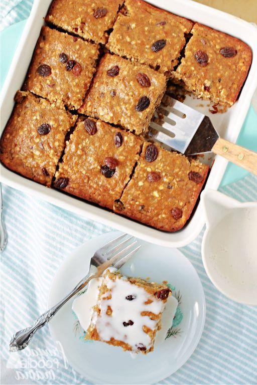 Raisin and Banana Snack Cake