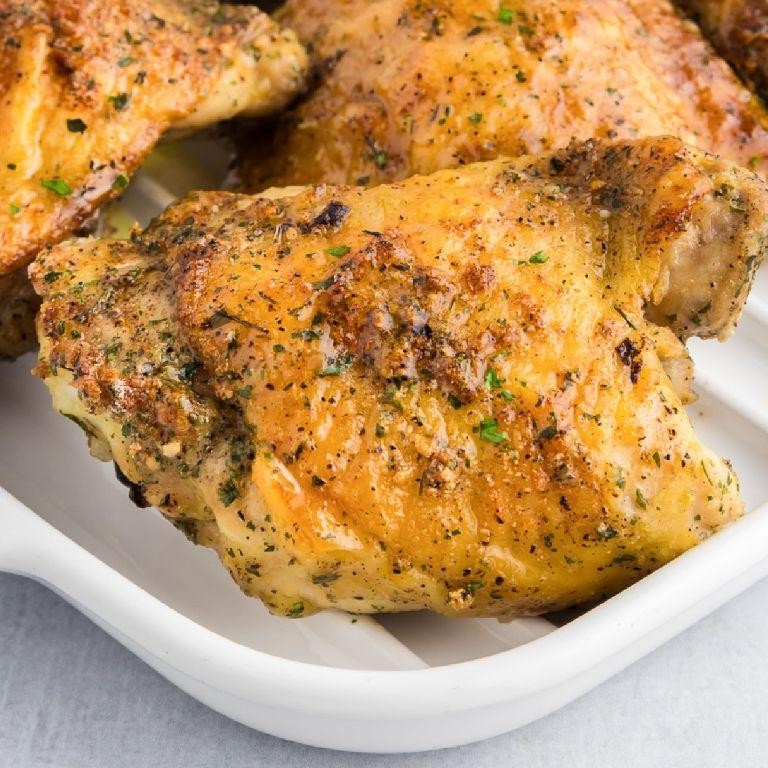 Ranch Seasoned Baked Chicken Leg Quarters