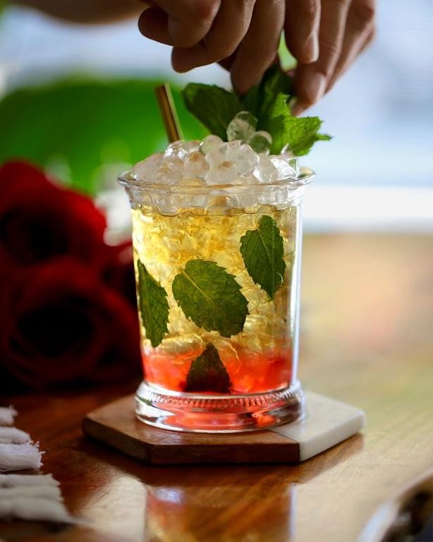 Raspberry Rose Mint Julep