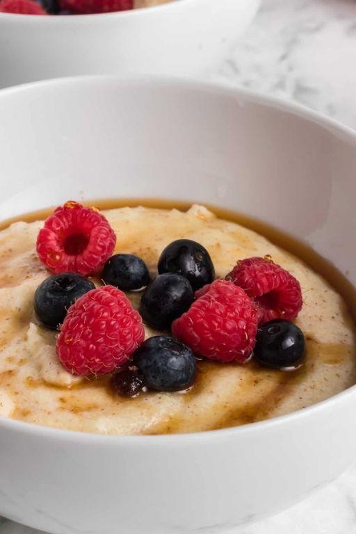 Raspberry Swirl Cream of Wheat Bowl