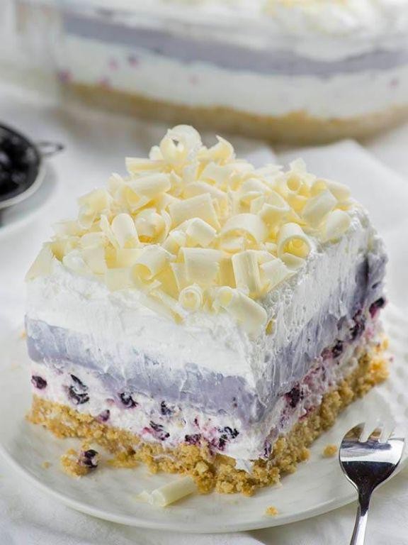 Raspberry White Chocolate Dessert Lasagna
