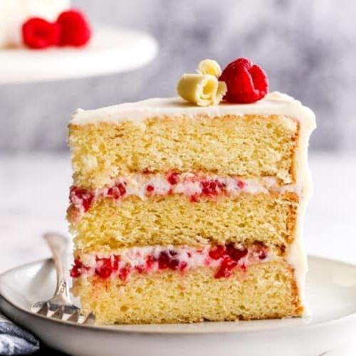 Raspberry White Chocolate Dump Cake