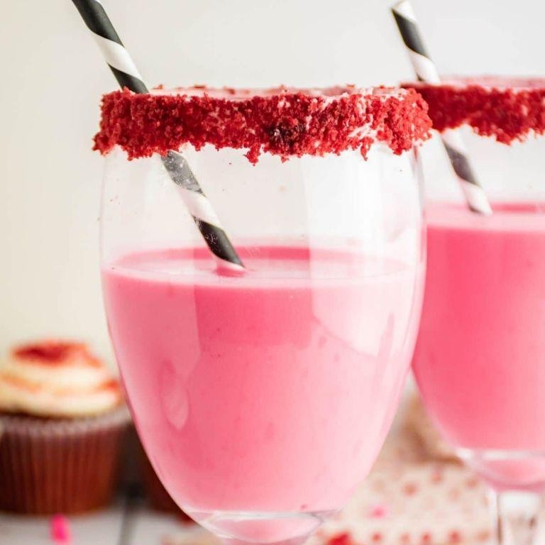 Red Velvet Cupcake Vodka Cocktail