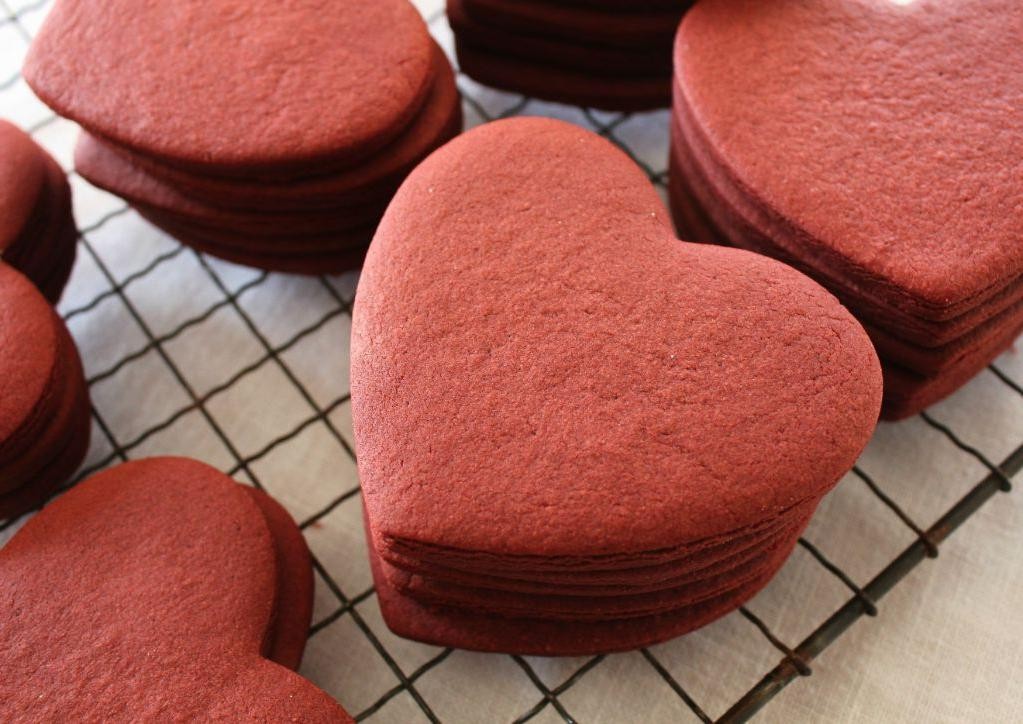 Red Velvet Cut Out Sugar Cookies