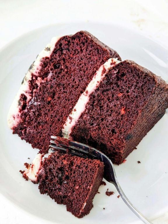 Red Velvet Protein Powder Cake