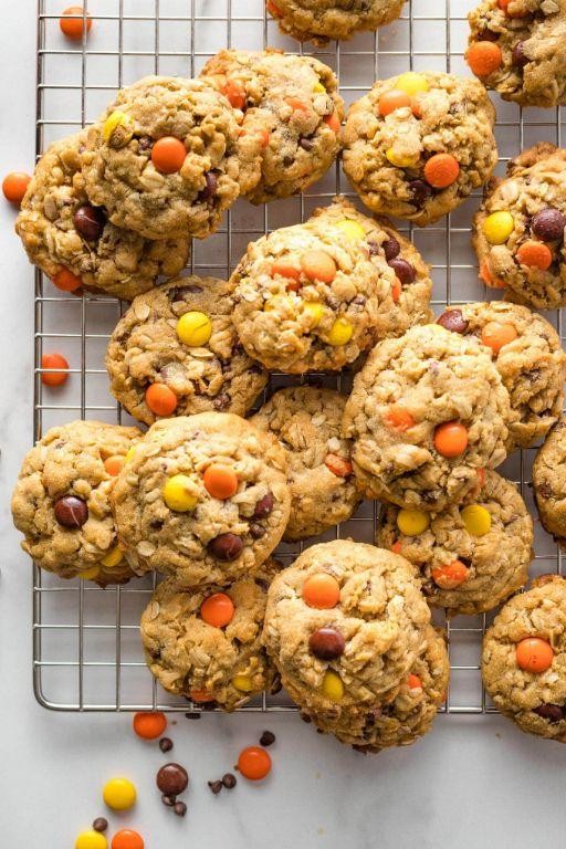 Reese Pieces Monster Cookies