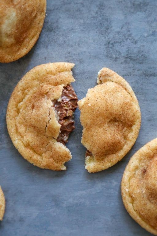 Reese Pieces Snickerdoodle Cookies