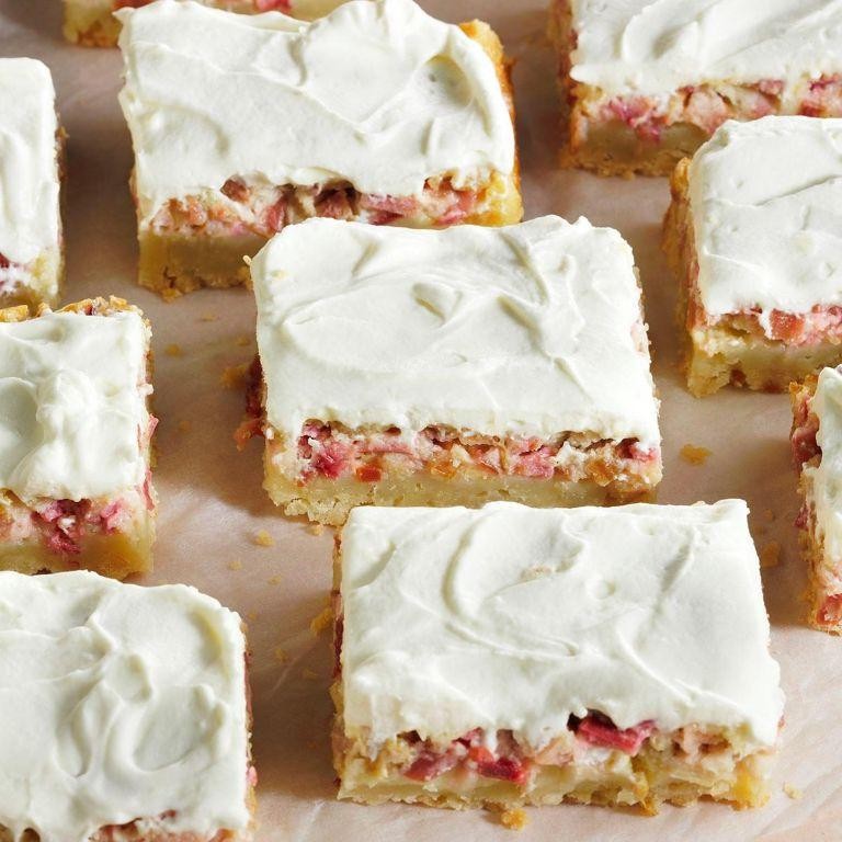 Rhubarb Custard Bars