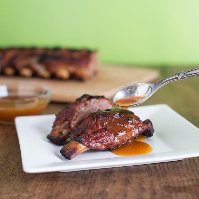 Ribs with Spicy Mango Habanero Sauce