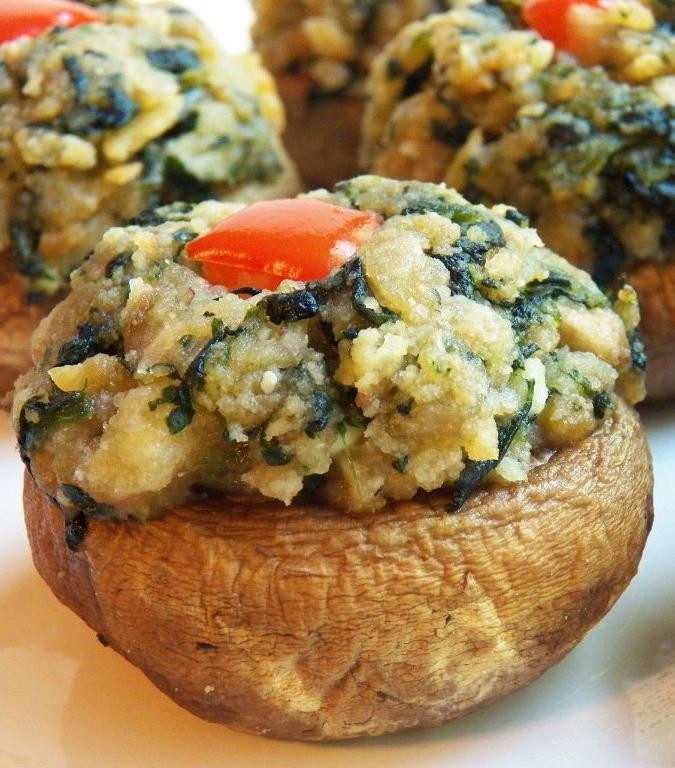 Ritz Cracker Stuffed Mushrooms