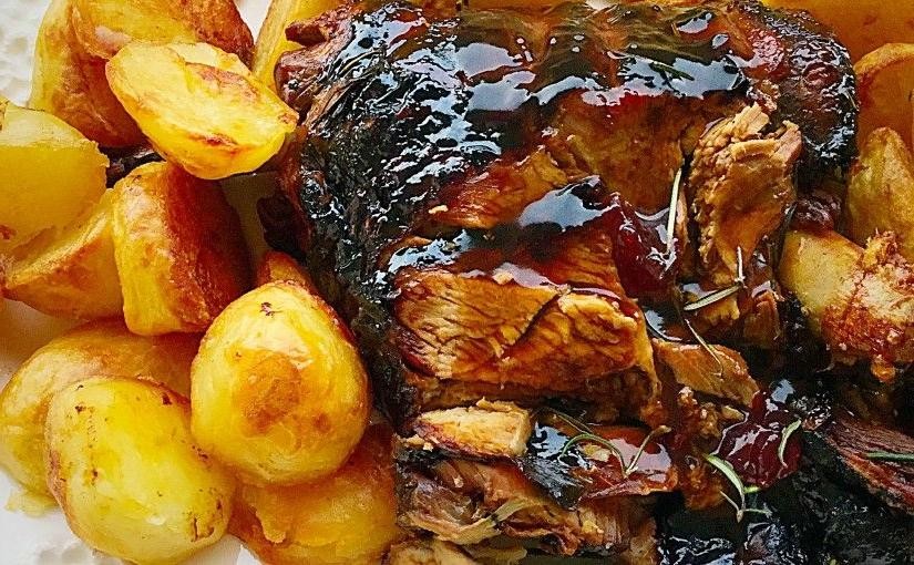 Roast Leg of Mutton with Redcurrant Jelly