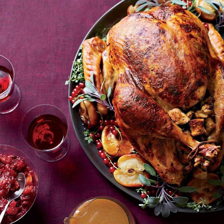Roast Turkey with Chestnut Stuffing and Gravy