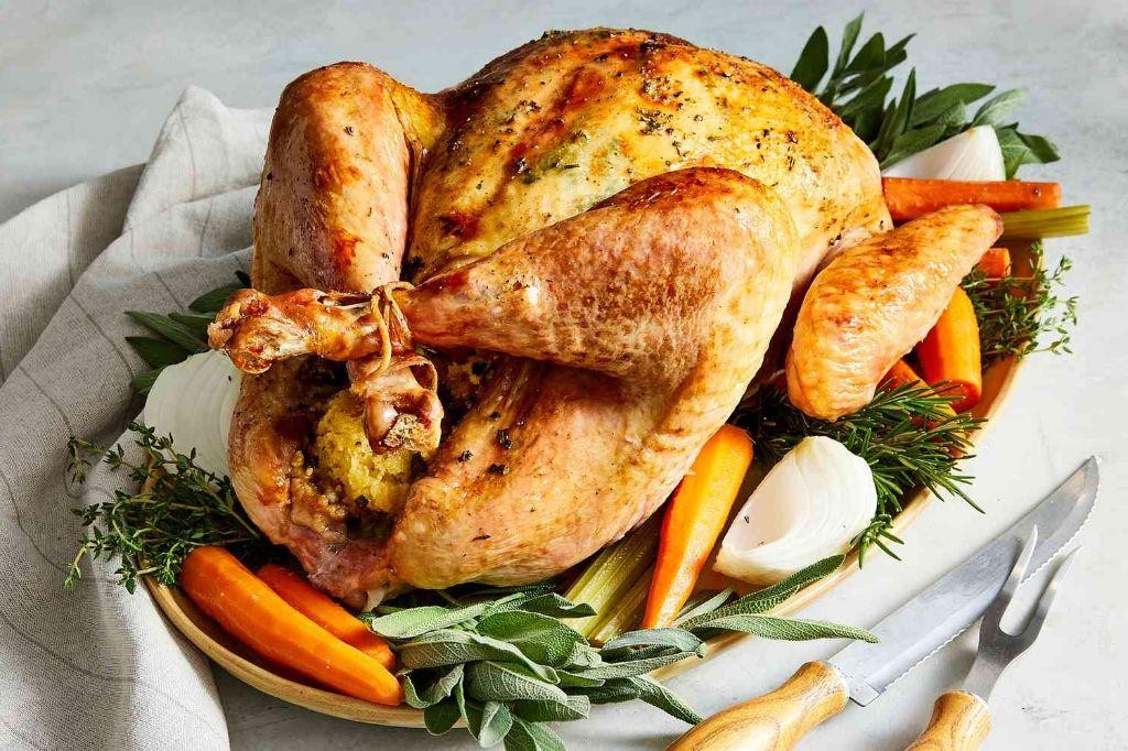 Roast Turkey with Herb Butter and Gravy