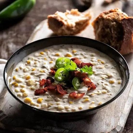 Roasted Habanero Corn Chowder