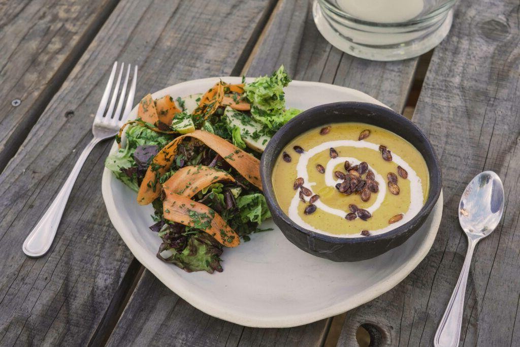 Roasted Pink Lady Apple and Butternut Squash Soup
