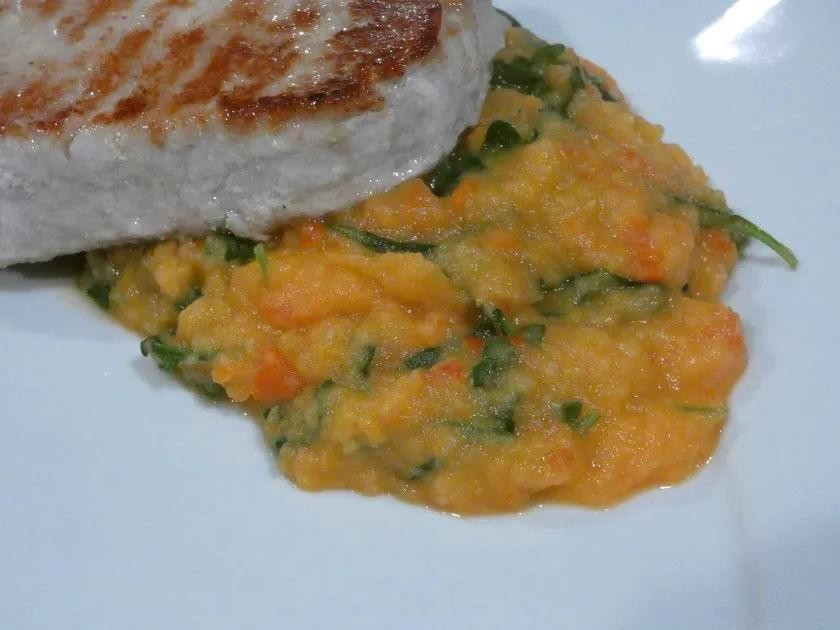 Roasted Red Pepper Mashed Turnips