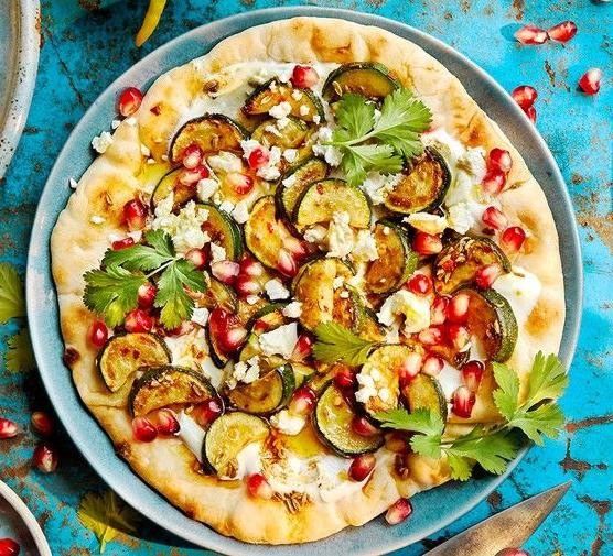 Roasted Salami and Veggie Flatbread
