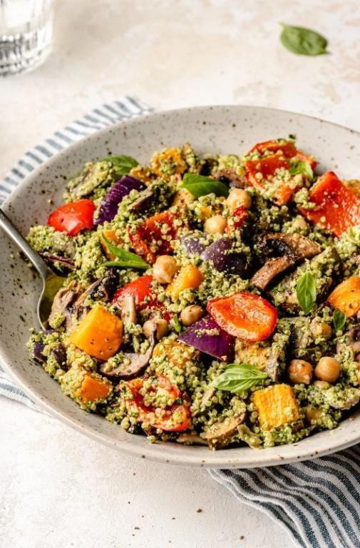 Roasted Vegetable and Quinoa Sheet Pan Meal