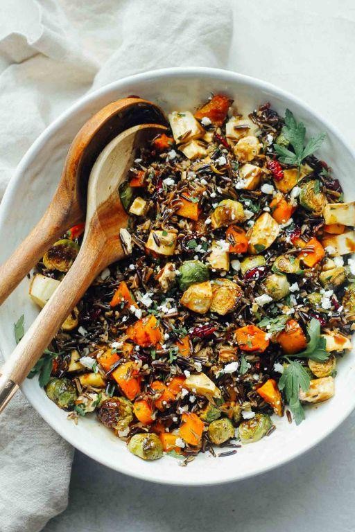 Roasted Vegetable and Wild Rice Salad