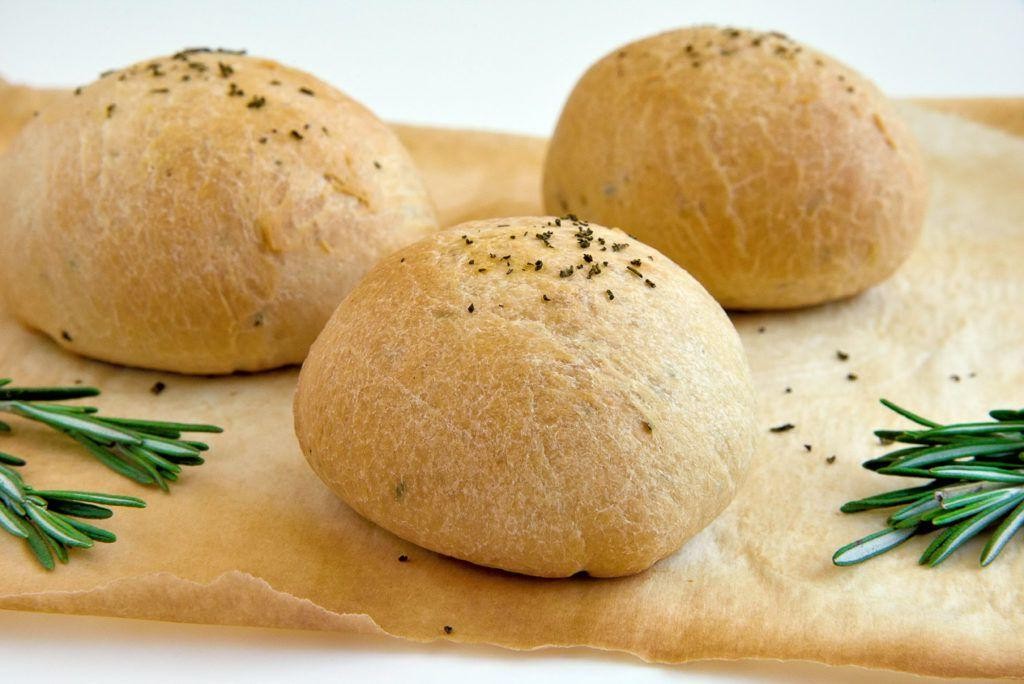 Rosemary Olive Oil Hamburger Buns